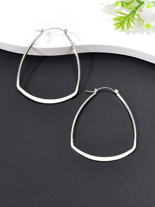 Asymmetrical Hoop Earrings Chic and Minimalist Accessories Holiday
