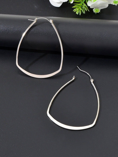 Asymmetrical Hoop Earrings Chic and Minimalist Accessories Holiday