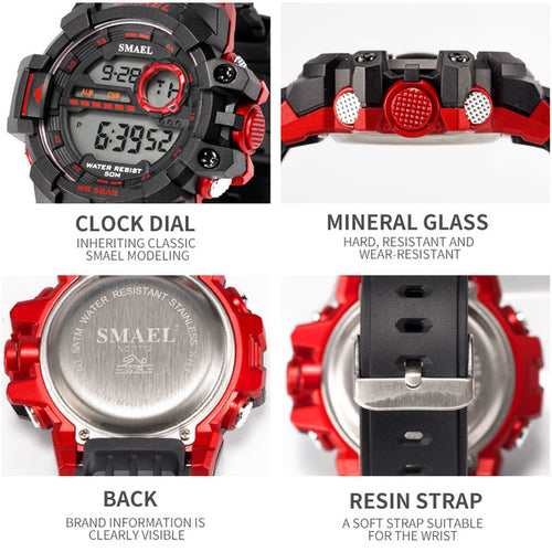 Sport Watch Waterproof LED SShock Resist