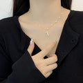 Womens Mermaid Necklace with Faux Beaded Pearls