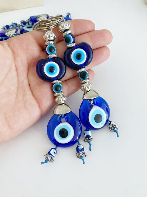 Turkish Evil Eye Keychain for Protection, Evil Eye Accessories,