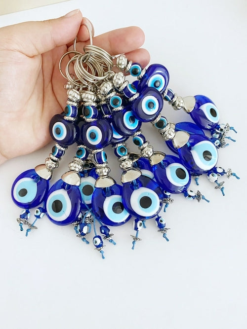 Turkish Evil Eye Keychain for Protection, Evil Eye Accessories,