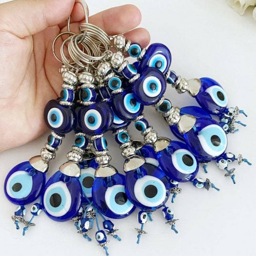 Turkish Evil Eye Keychain for Protection, Evil Eye Accessories,